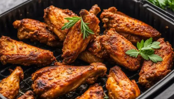 Airfried chicken wings