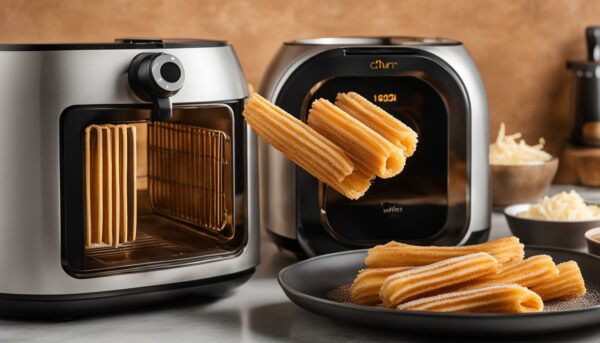 air frying churros